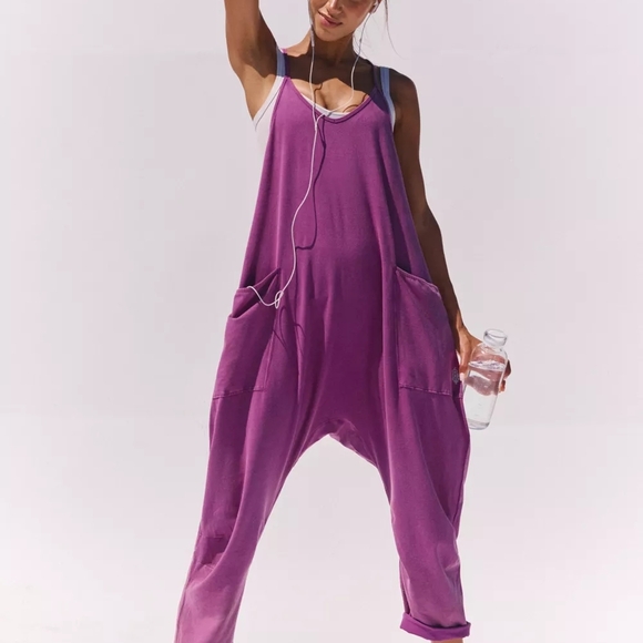 FP Movement by Free People Magenta Jumpsuit Medium - Picture 5 of 5